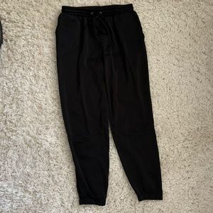 Socialite Black Satin Joggers